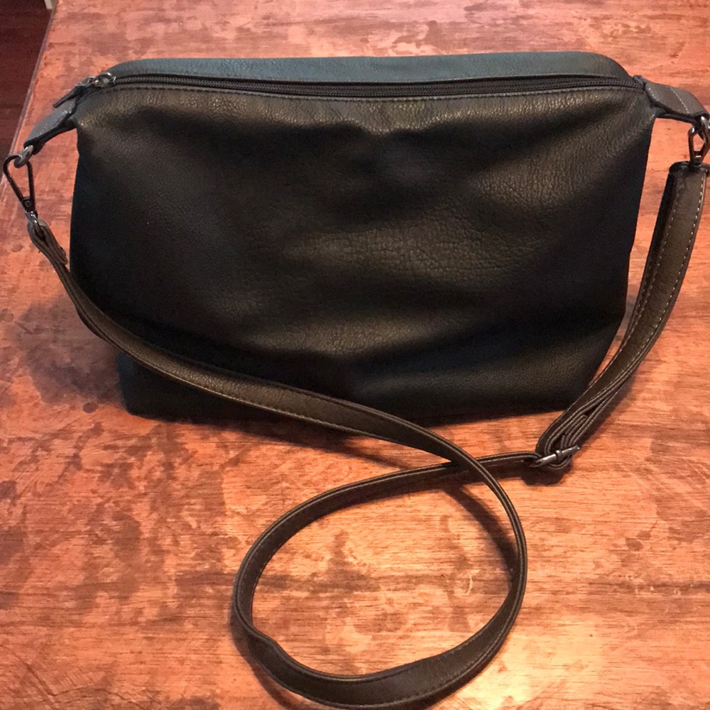 Black Rivet Crossbody